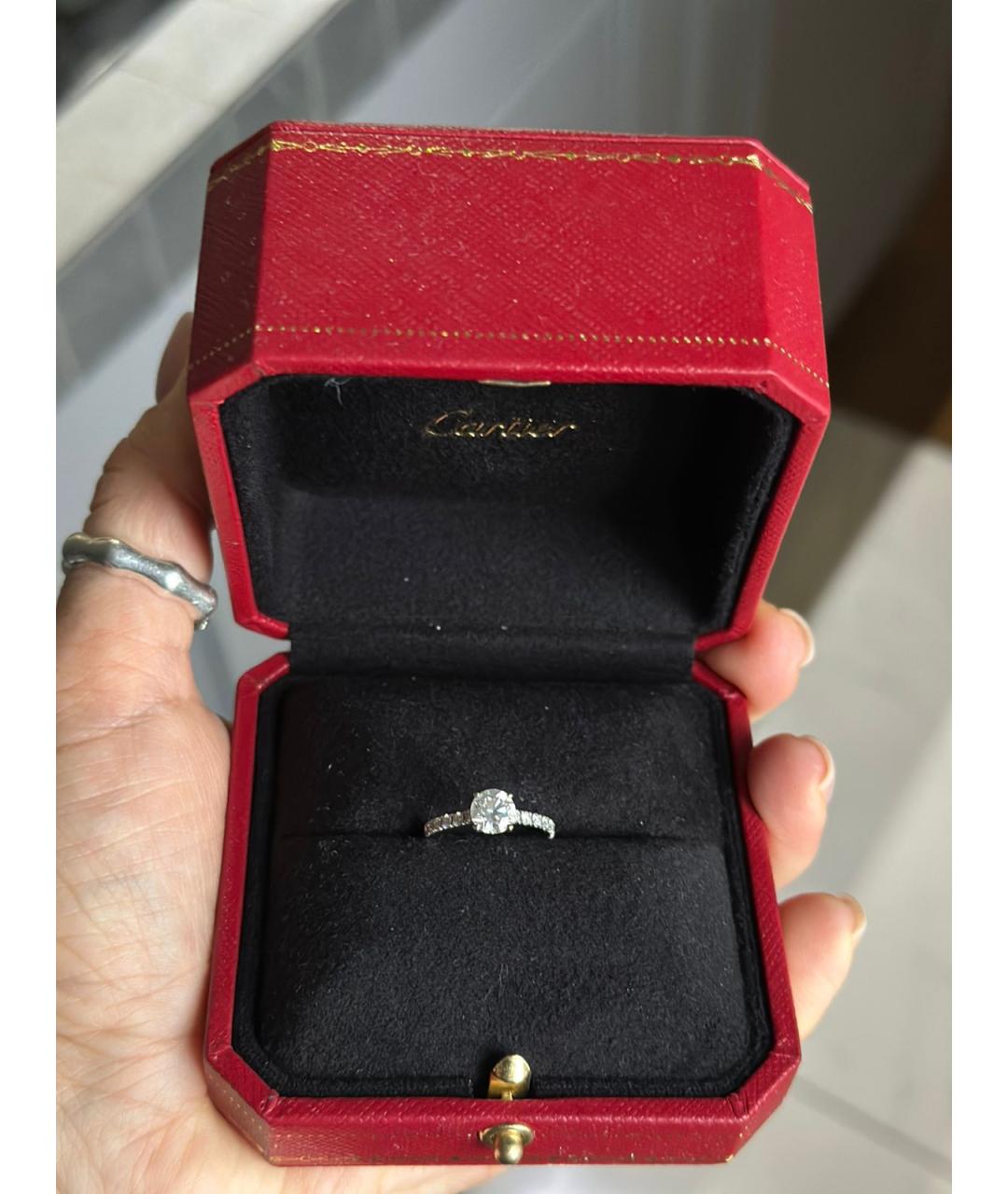 CARTIER Серебряное кольцо из белого золота, фото 8