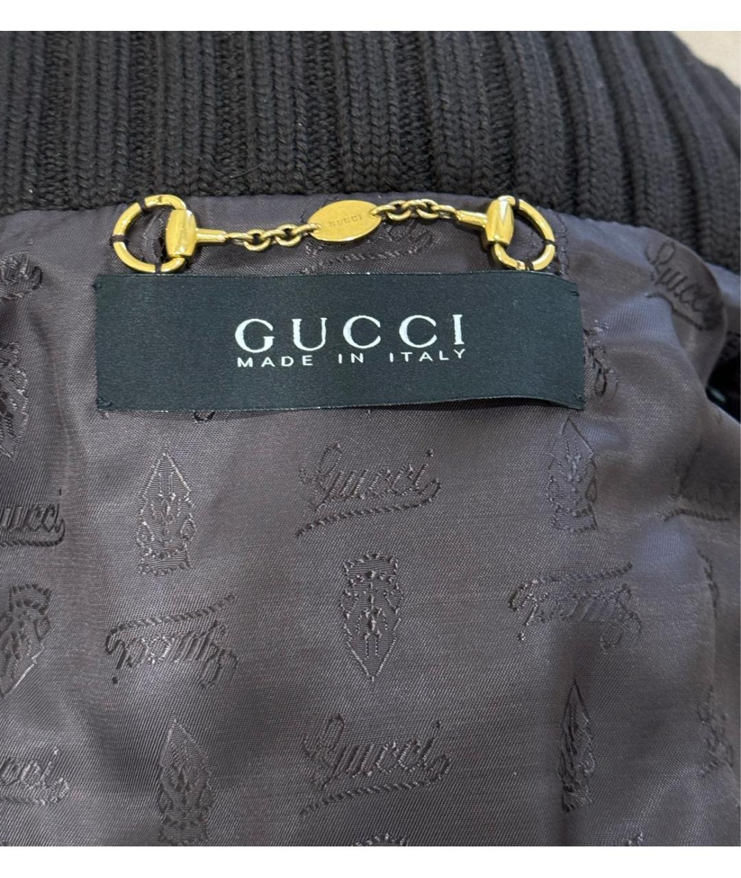 GUCCI Бордовая куртка из экзотической кожи, фото 3