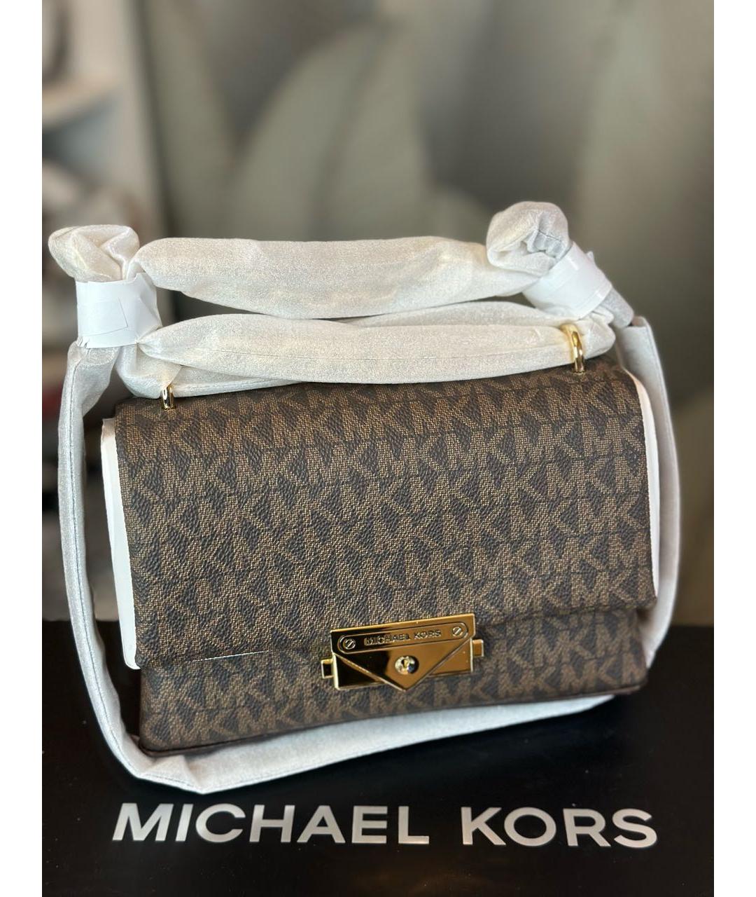 MICHAEL KORS Коричневая сумка через плечо, фото 3