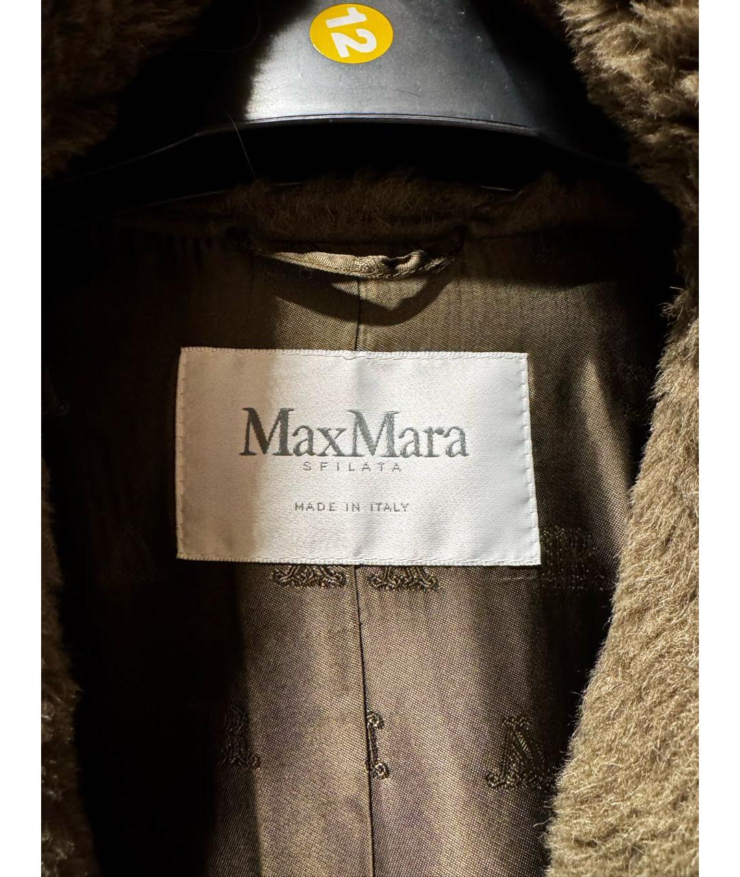 MAX MARA Коричневое шерстяное пальто, фото 2