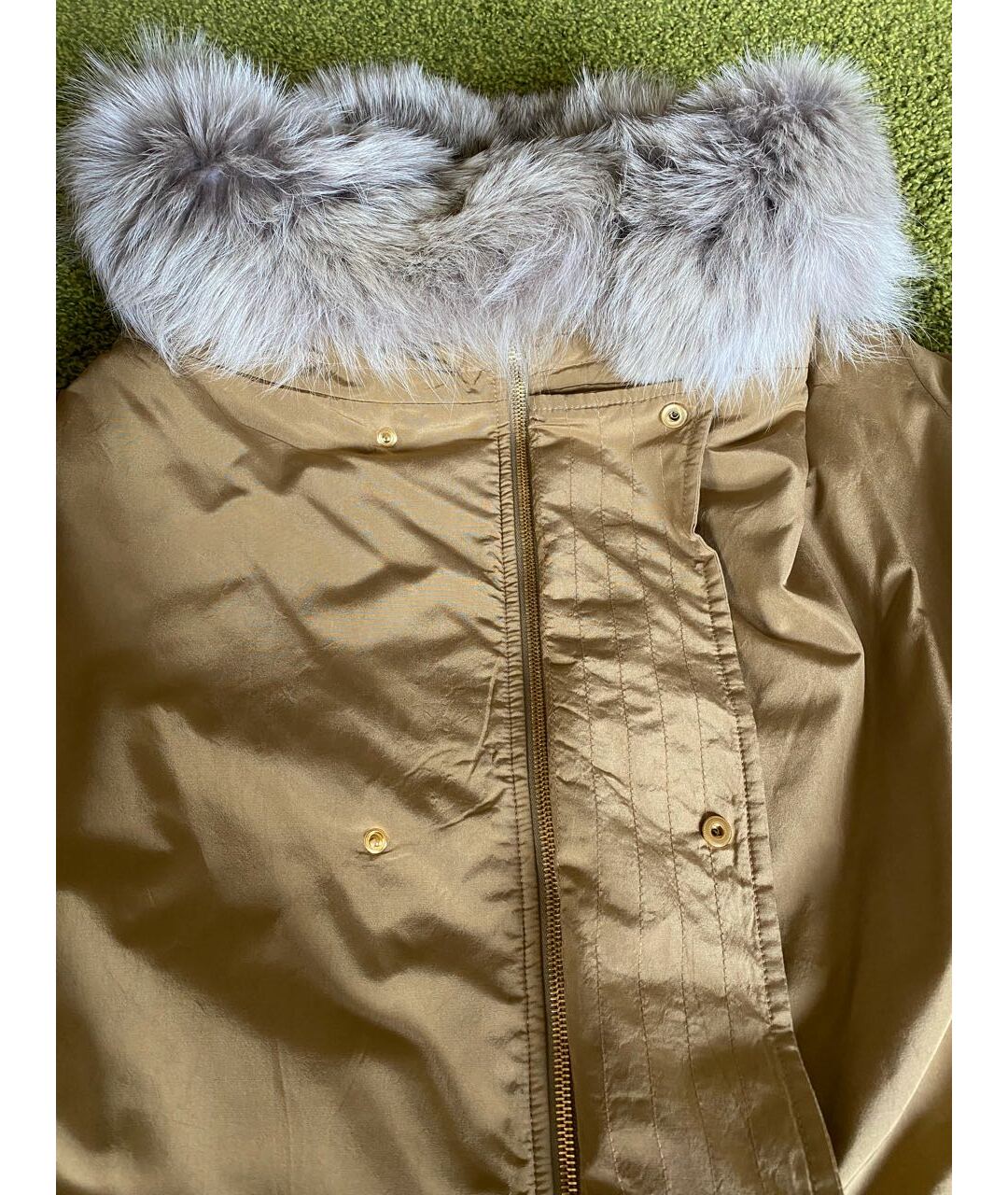 MICHAEL KORS Бежевая шелковая куртка, фото 6