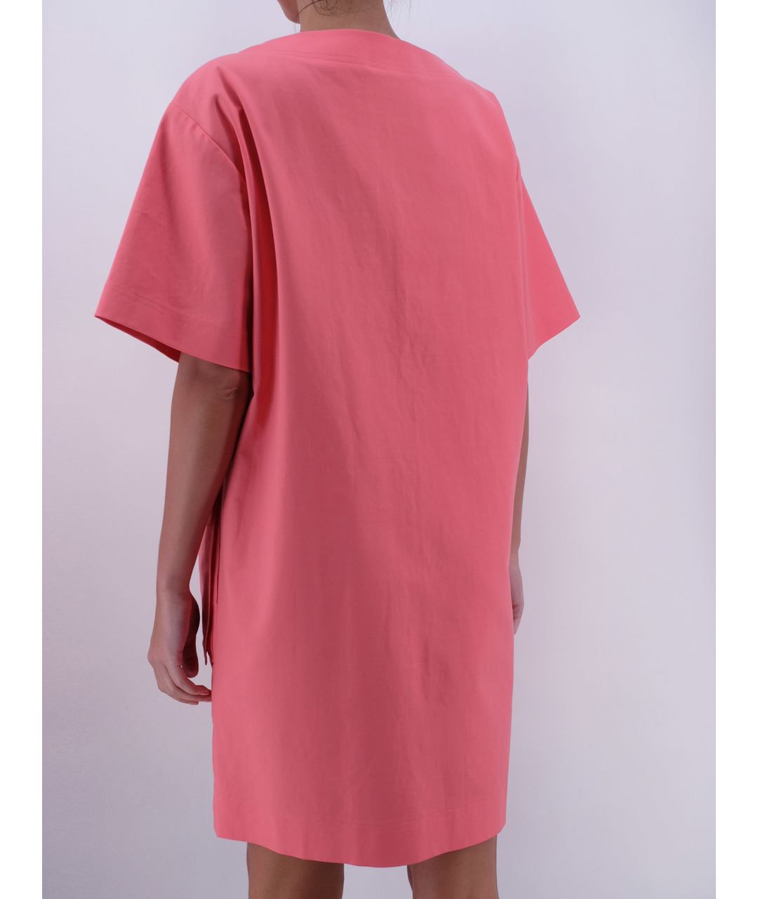MOSCHINO Розовое хлопковое повседневное платье, фото 3