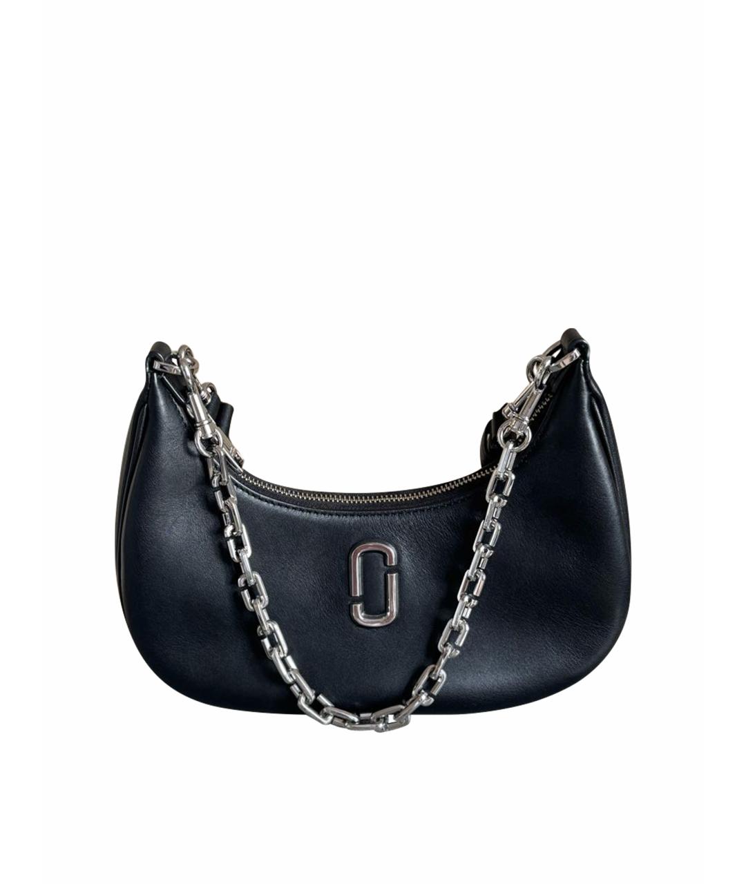 MARC JACOBS Черная кожаная сумка с короткими ручками, фото 1