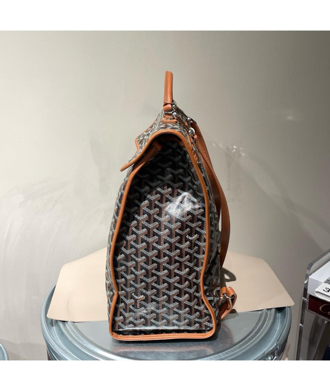 GOYARD Коричневый рюкзак из искусственной кожи, фото 2