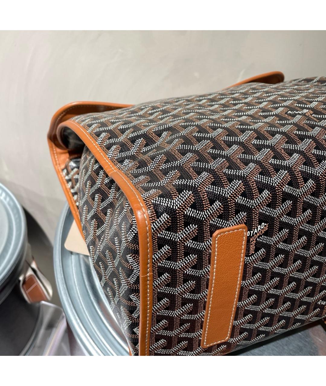 GOYARD Коричневый рюкзак из искусственной кожи, фото 6