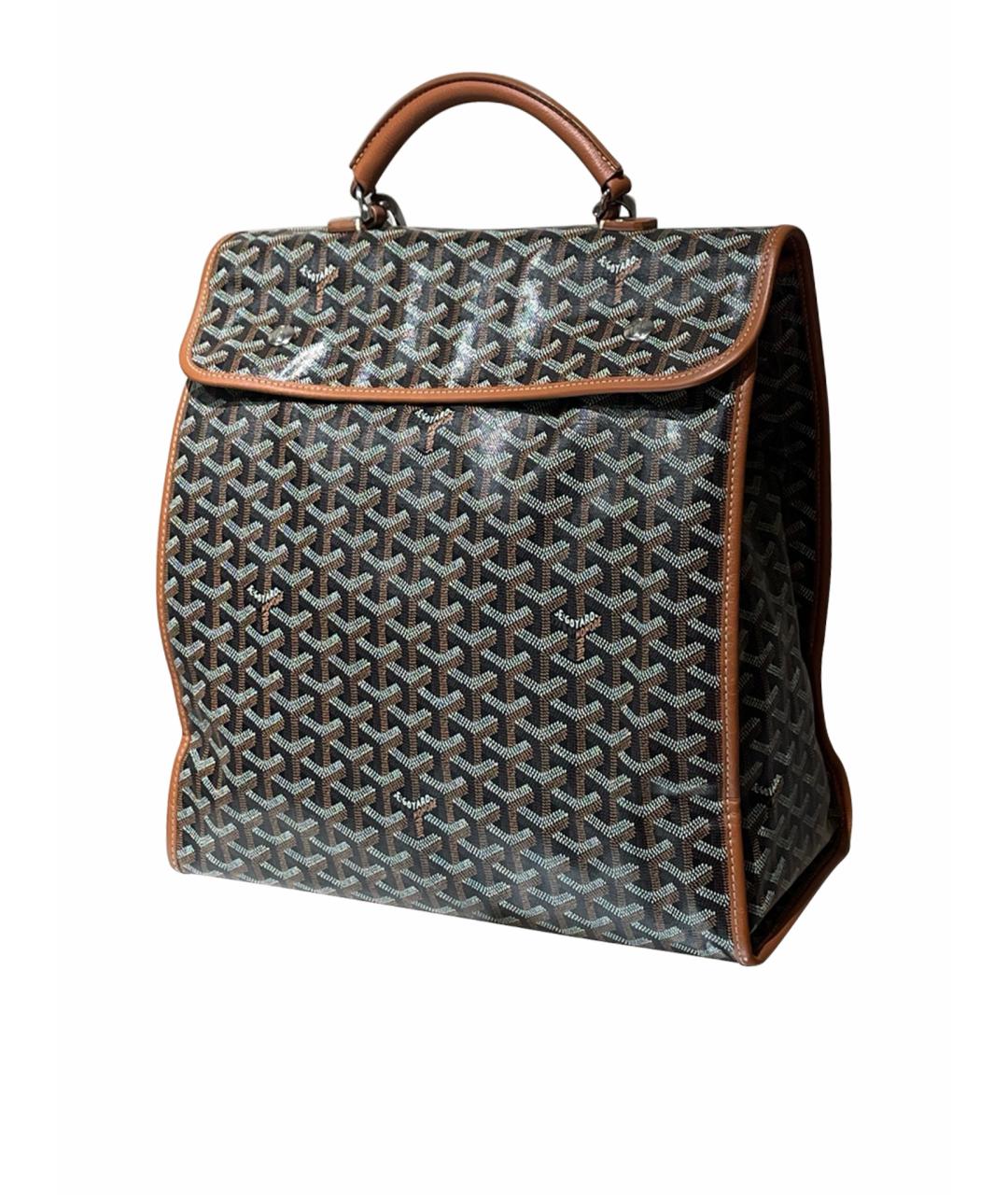 GOYARD Коричневый рюкзак из искусственной кожи, фото 1