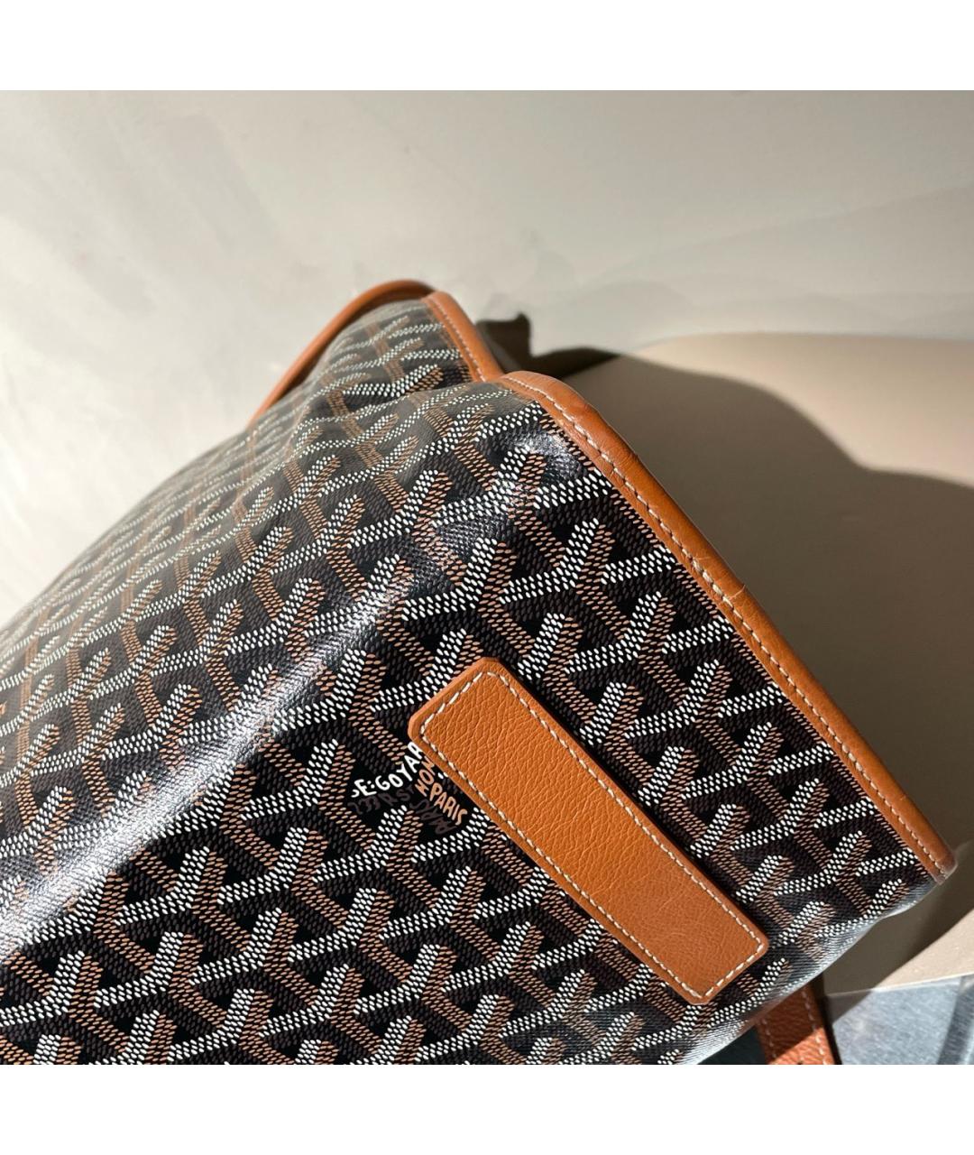 GOYARD Коричневый рюкзак из искусственной кожи, фото 7