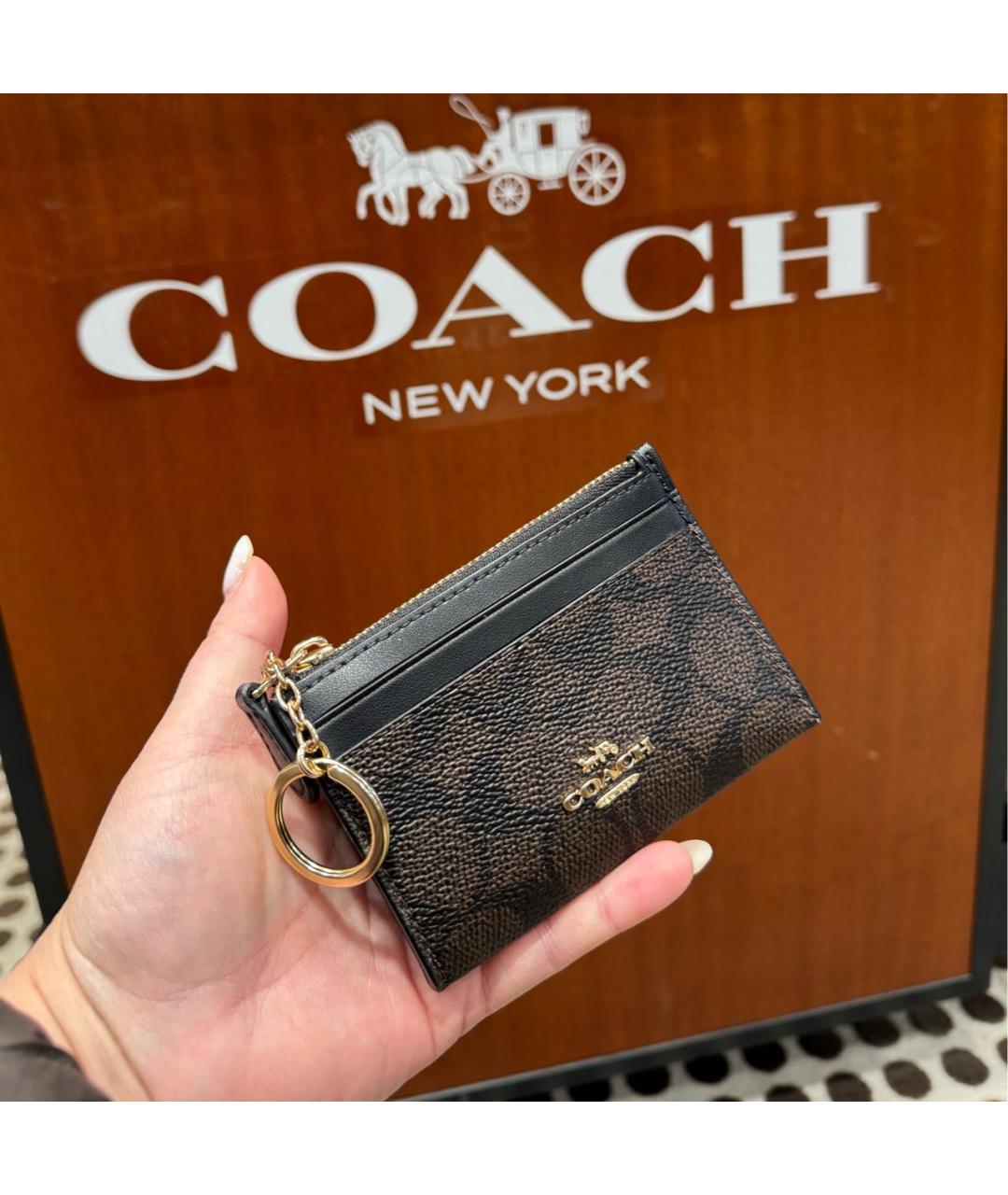 COACH Коричневый кардхолдер, фото 2