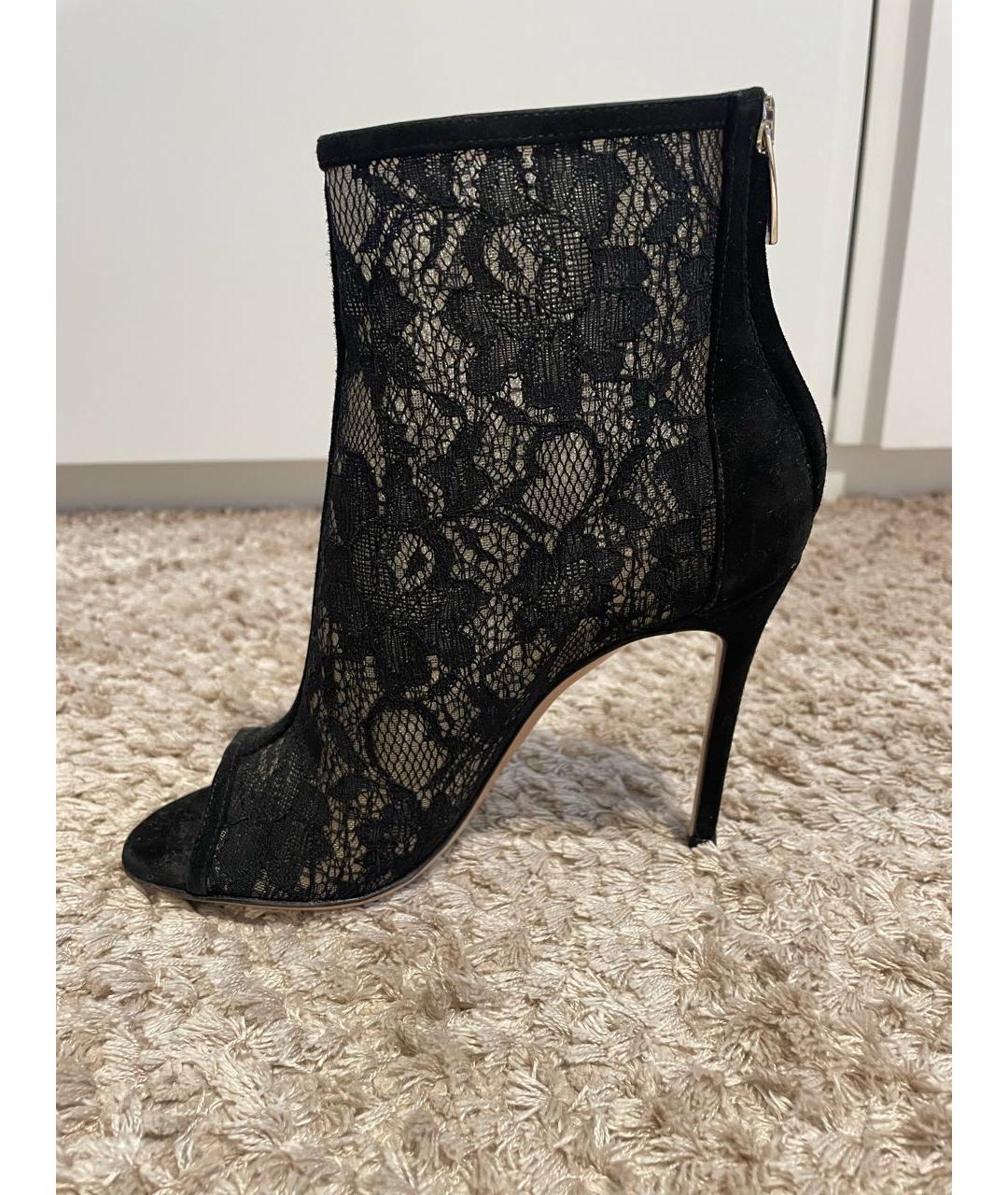 GIANVITO ROSSI Черные текстильные ботильоны, фото 6