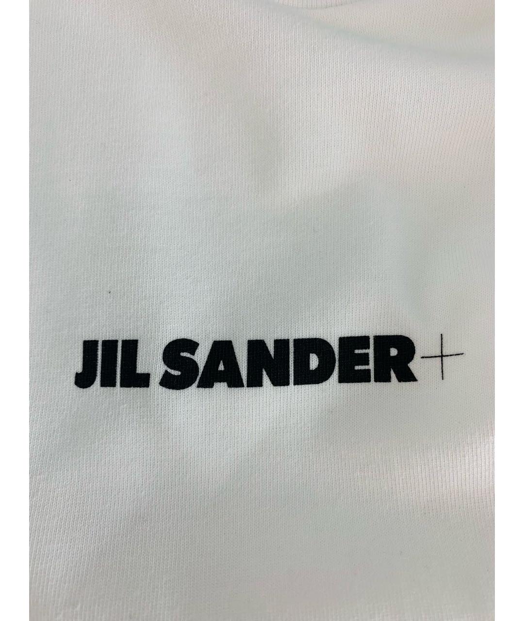 JIL SANDER Белая хлопковая футболка, фото 4