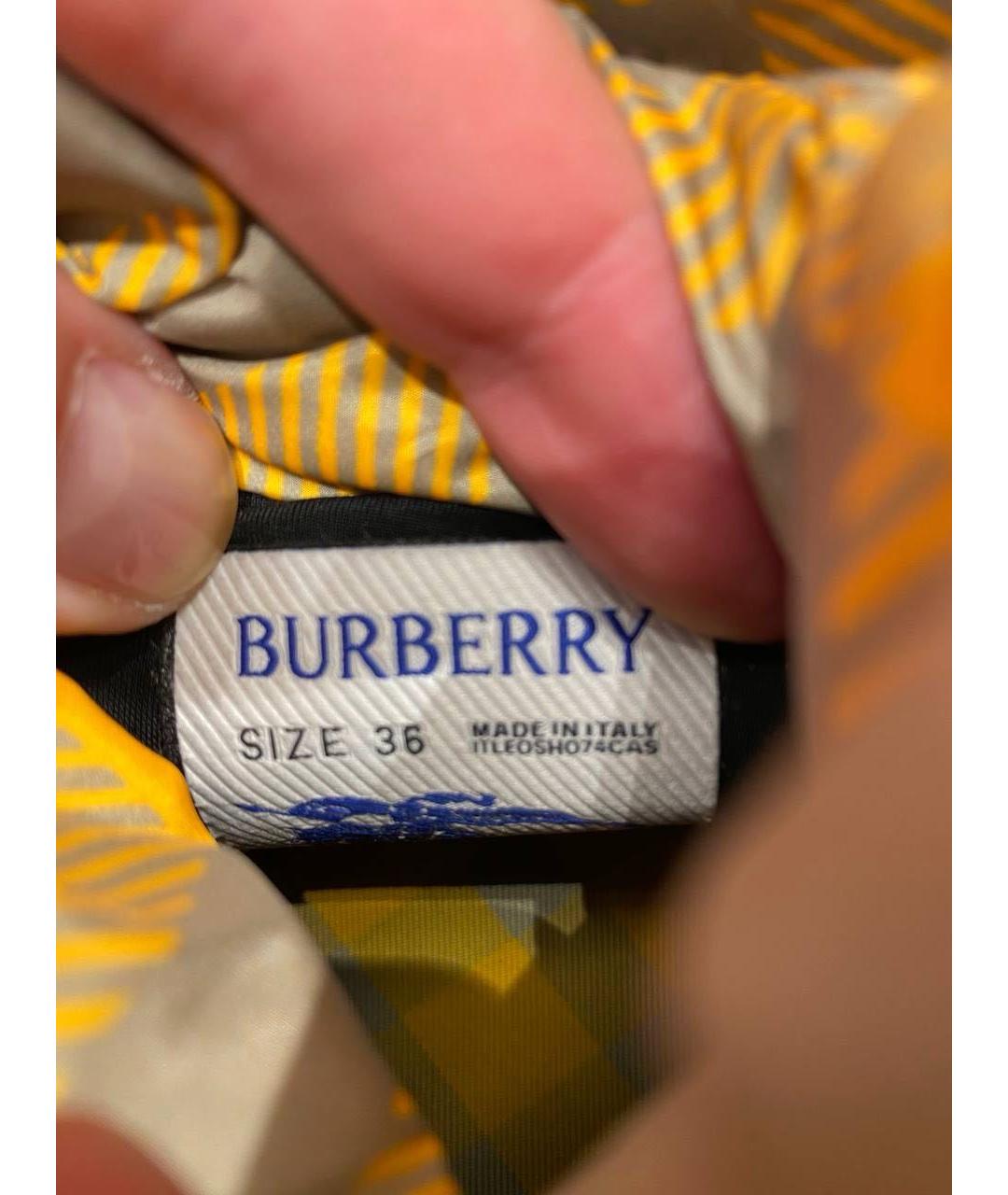 BURBERRY Желтые ботинки, фото 6