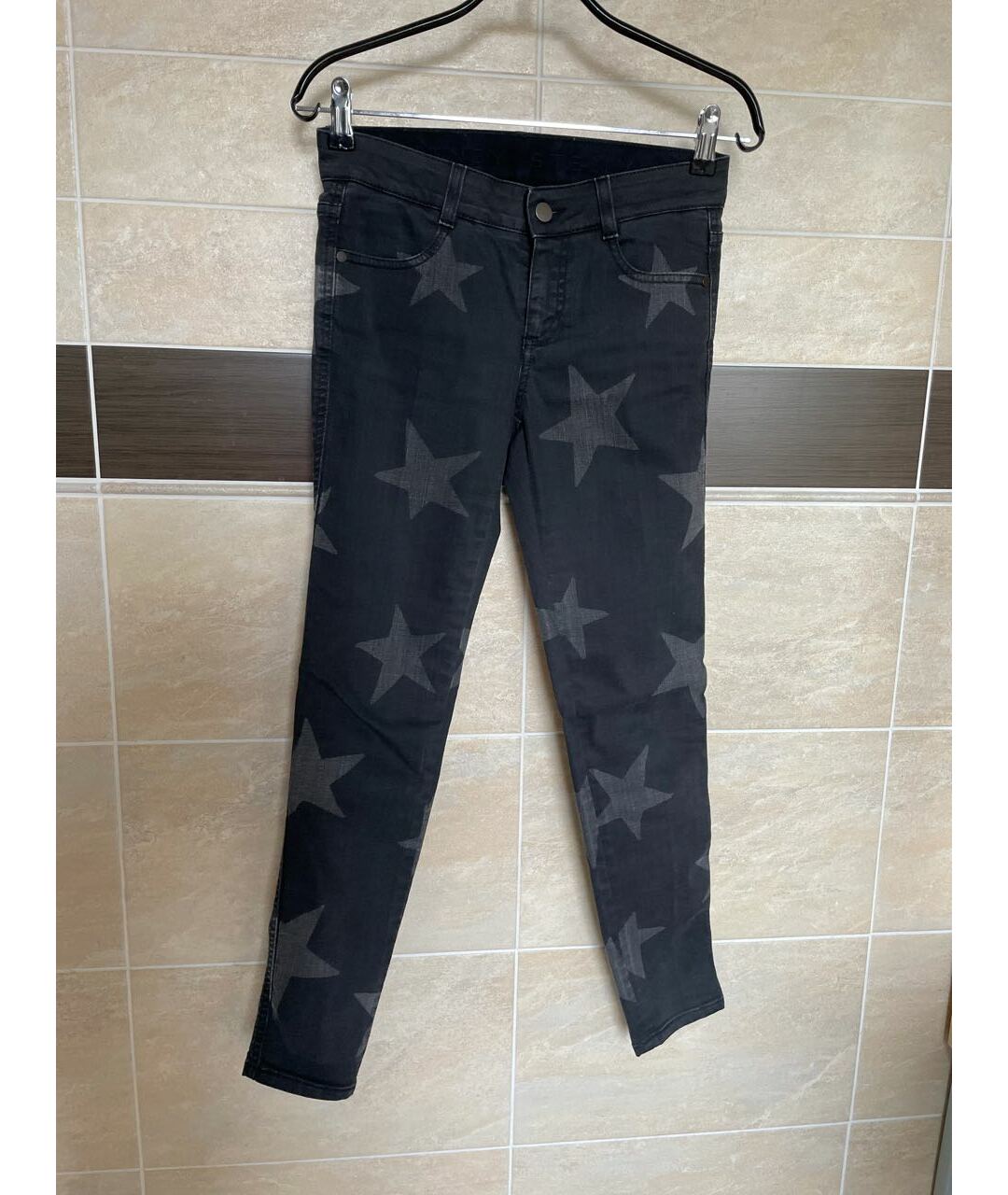 STELLA MCCARTNEY Черные хлопковые джинсы слим, фото 6