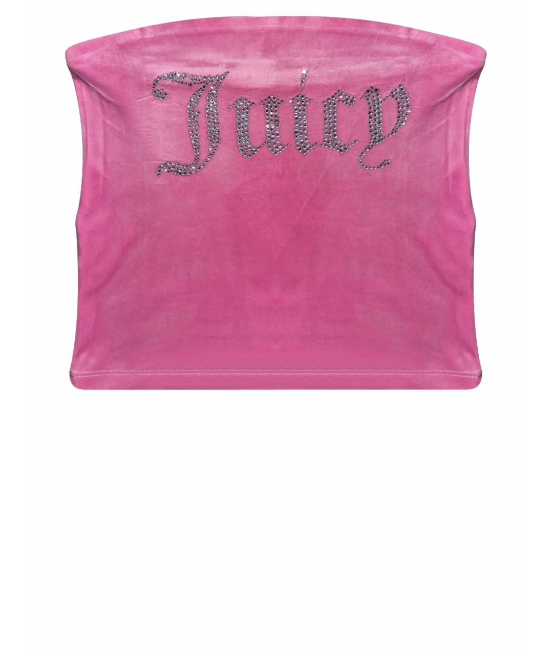 JUICY COUTURE Розовая полиэстеровая майка, фото 1