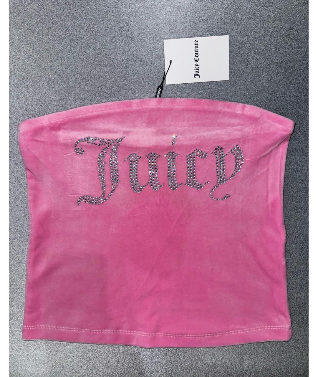 JUICY COUTURE Розовая полиэстеровая майка, фото 7