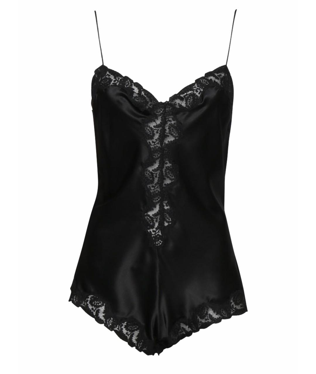 ERMANNO SCERVINO Черное шелковое боди, фото 1