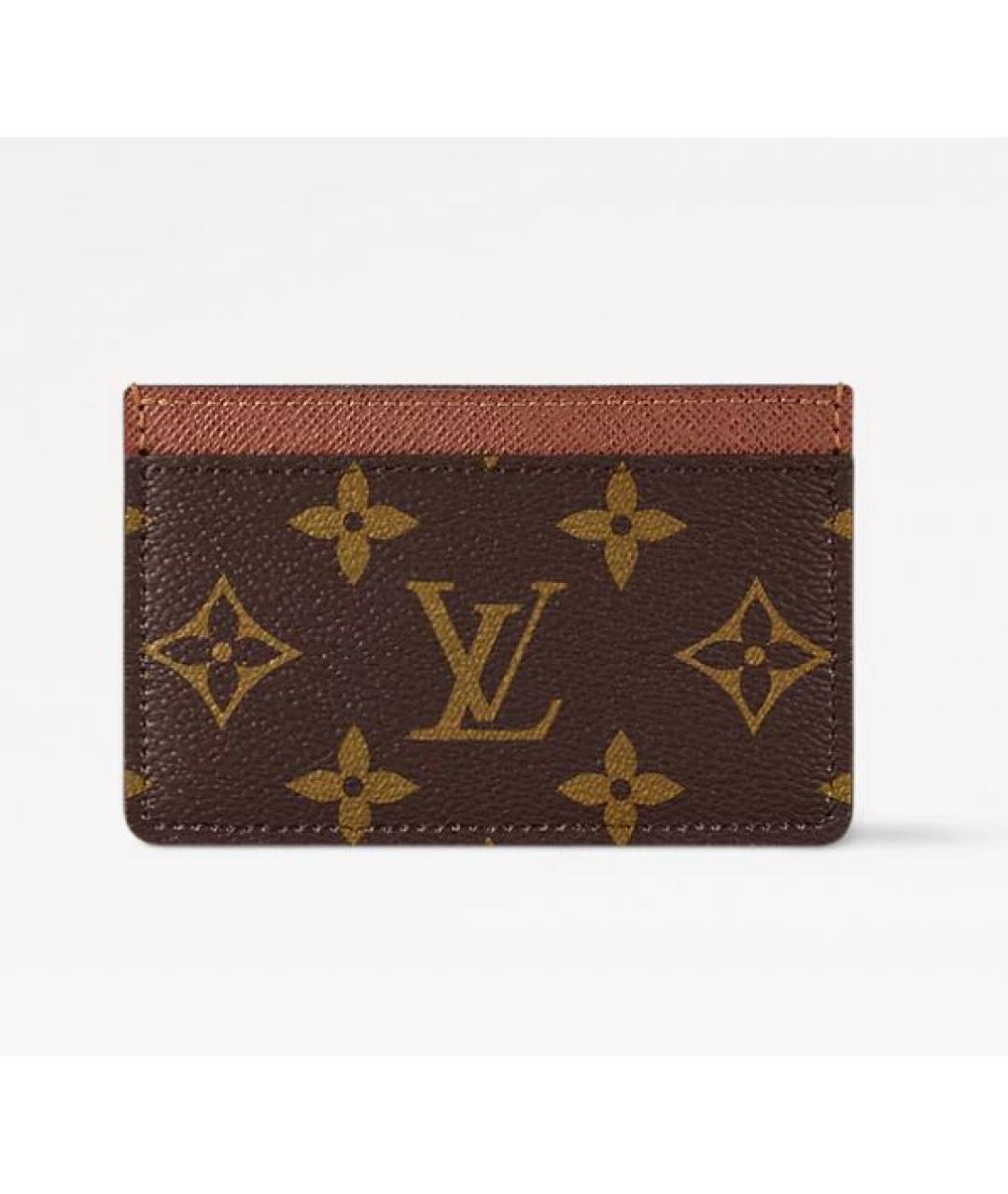 LOUIS VUITTON Коричневый кардхолдер, фото 3