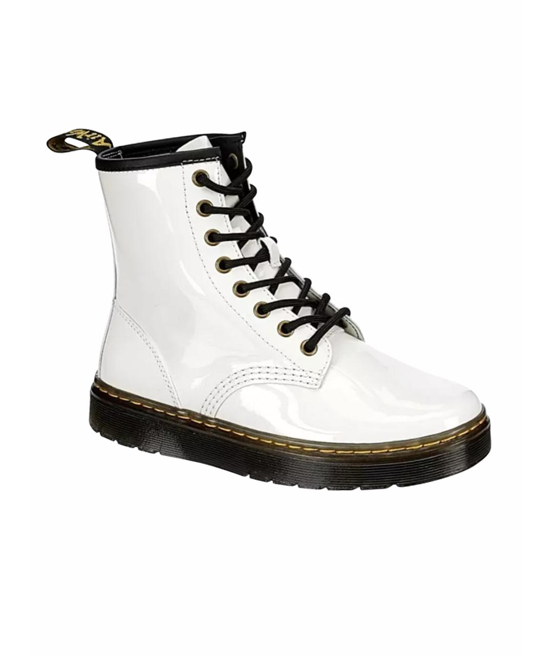 DR. MARTENS Белые кожаные ботинки, фото 1