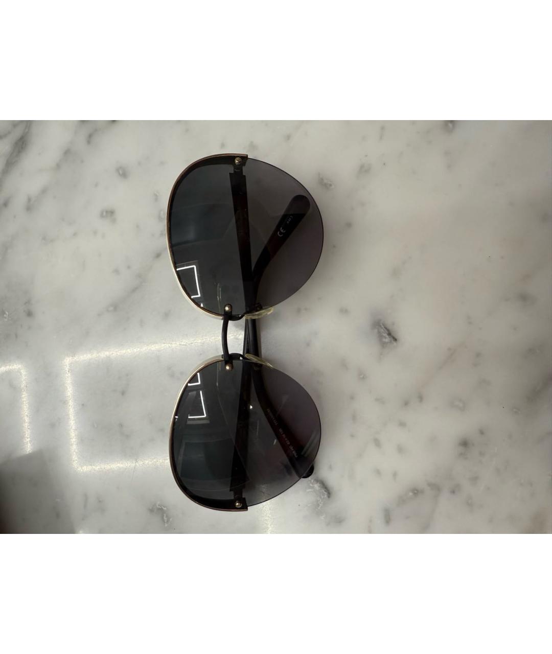 CHRISTIAN DIOR Черные пластиковые солнцезащитные очки, фото 7