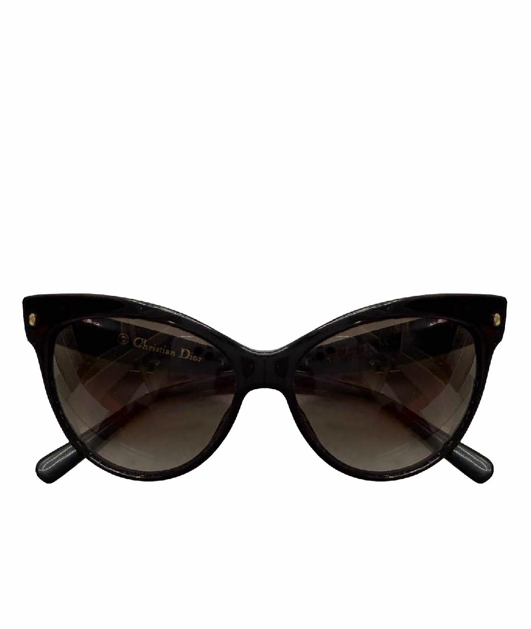 CHRISTIAN DIOR Черные пластиковые солнцезащитные очки, фото 1