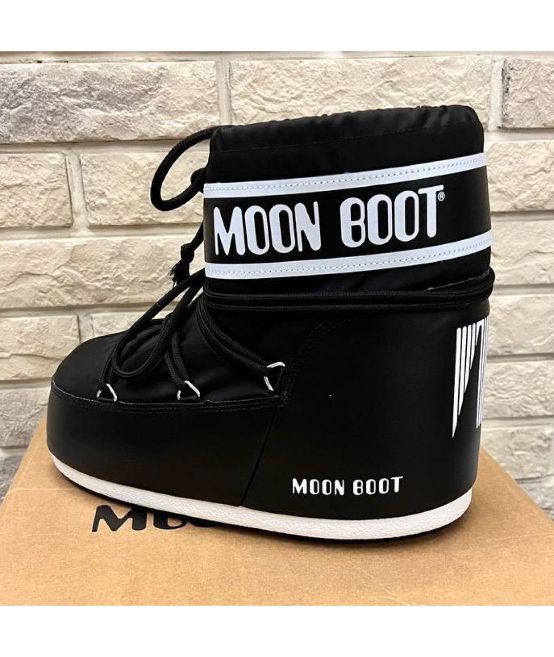 MOON BOOT Черные высокие ботинки, фото 4