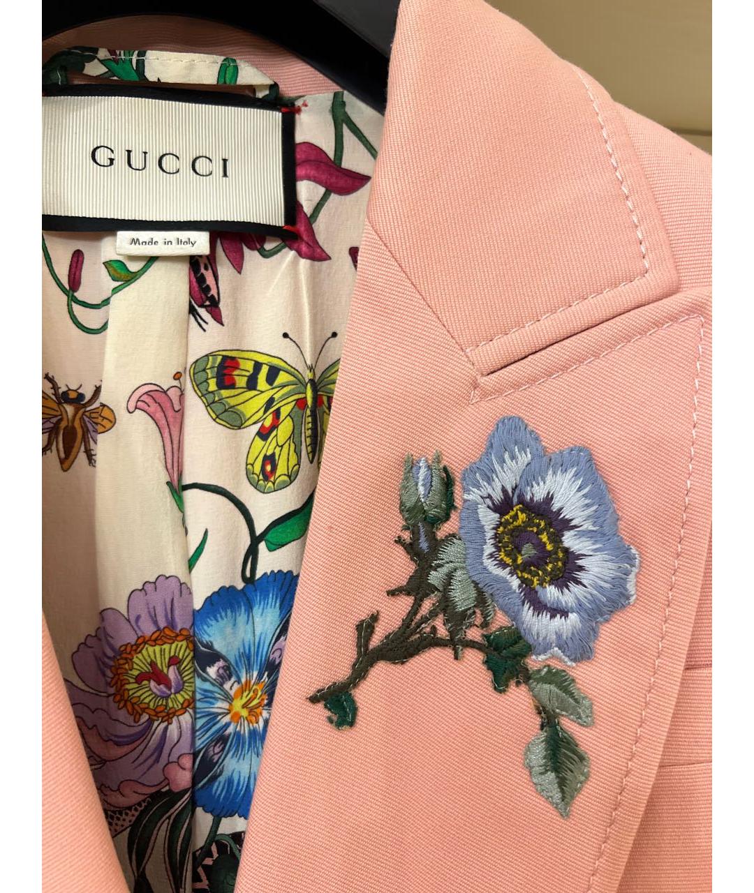 GUCCI Розовый хлопковый костюм с брюками, фото 3