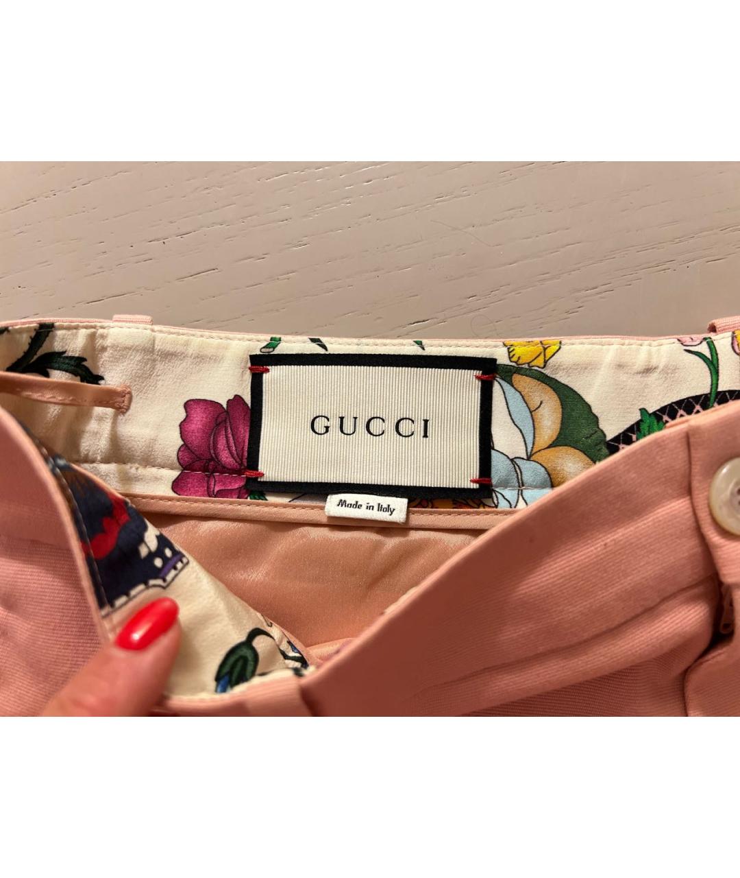 GUCCI Розовый хлопковый костюм с брюками, фото 5