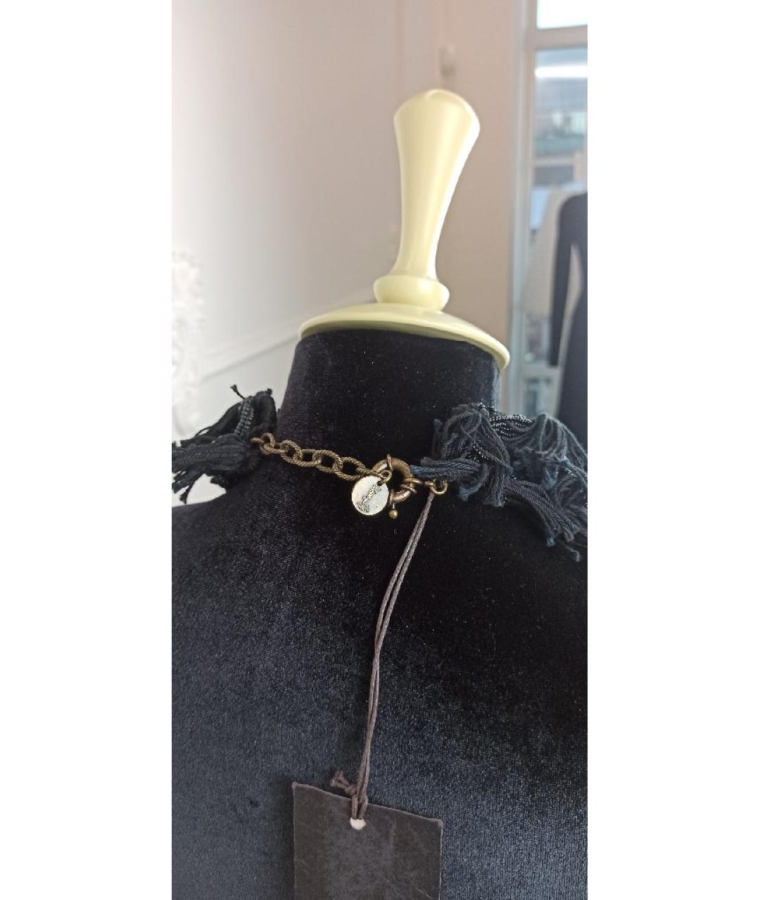 SAINT LAURENT Темно-синее колье, фото 6