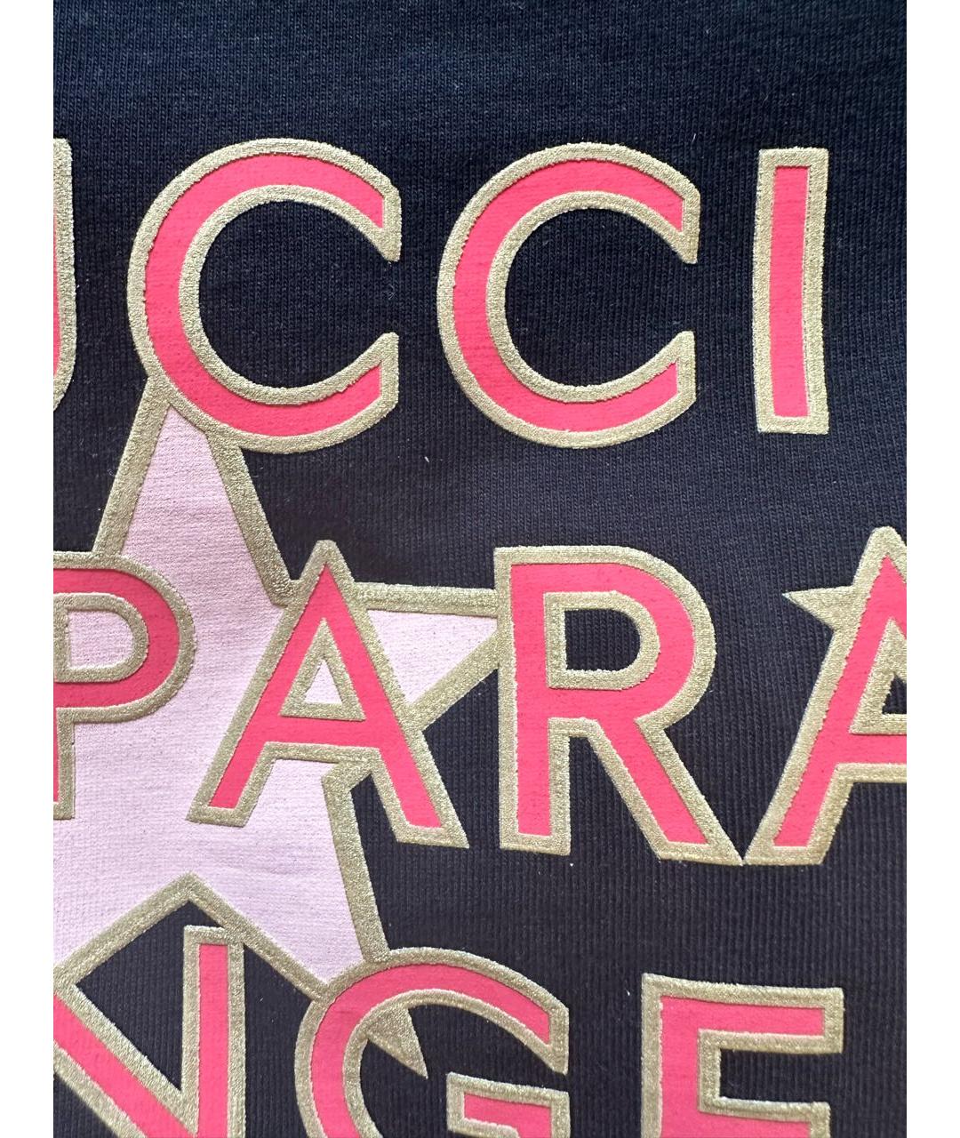GUCCI Черная хлопковая футболка, фото 3