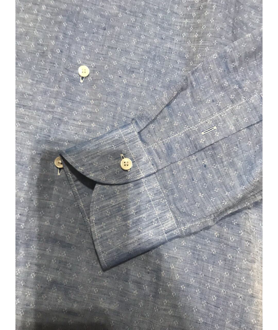 XACUS Голубая хлопковая кэжуал рубашка, фото 4