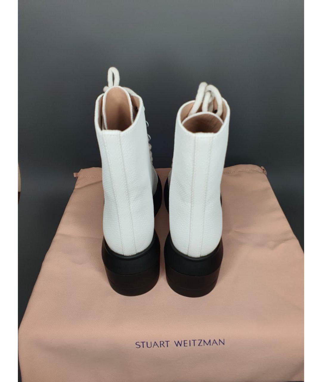 STUART WEITZMAN Белые ботинки, фото 4