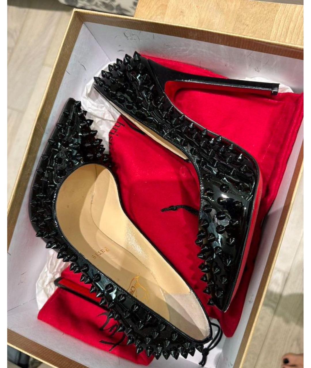 CHRISTIAN LOUBOUTIN Черные туфли, фото 4