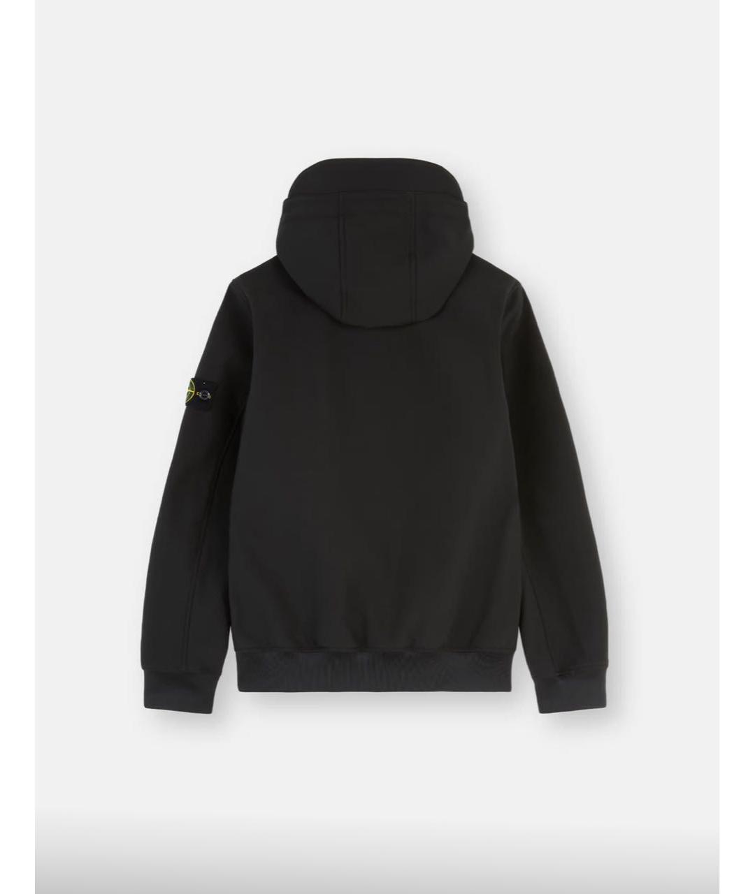 STONE ISLAND Черная полиамидовая куртка, фото 2