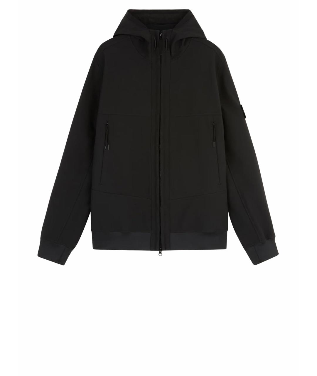 STONE ISLAND Черная полиамидовая куртка, фото 1