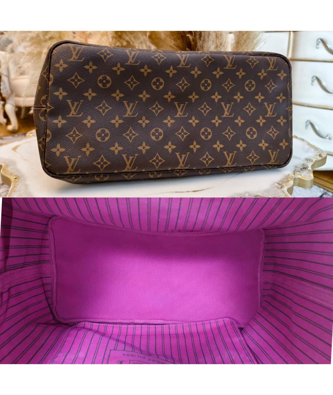 LOUIS VUITTON Коричневая сумка тоут, фото 6