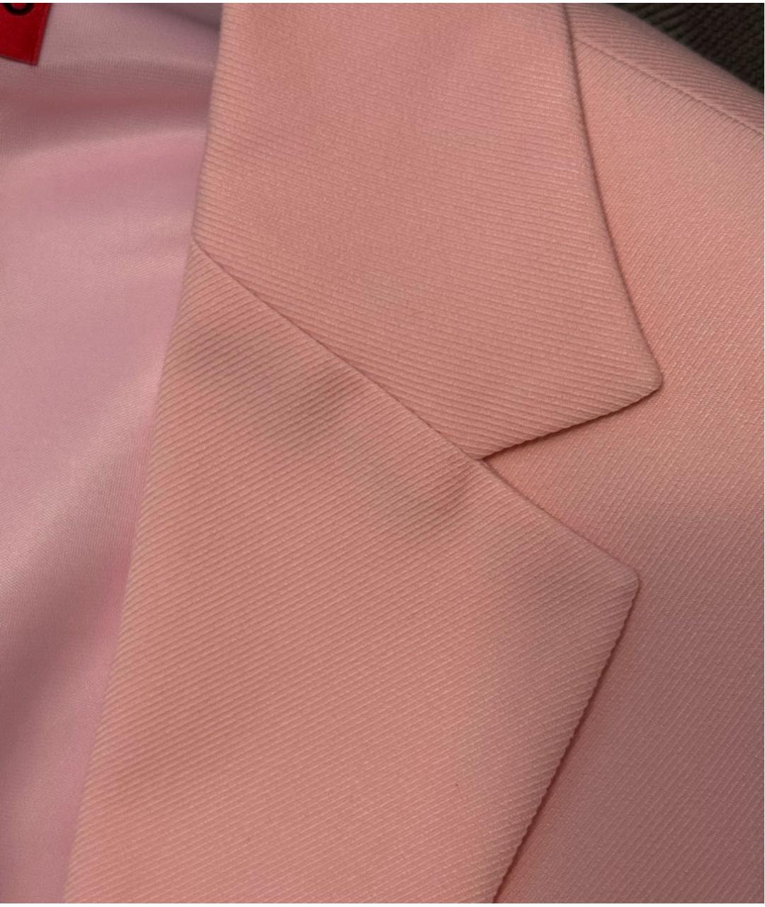 HUGO BOSS Розовый полиэстеровый жакет/пиджак, фото 5