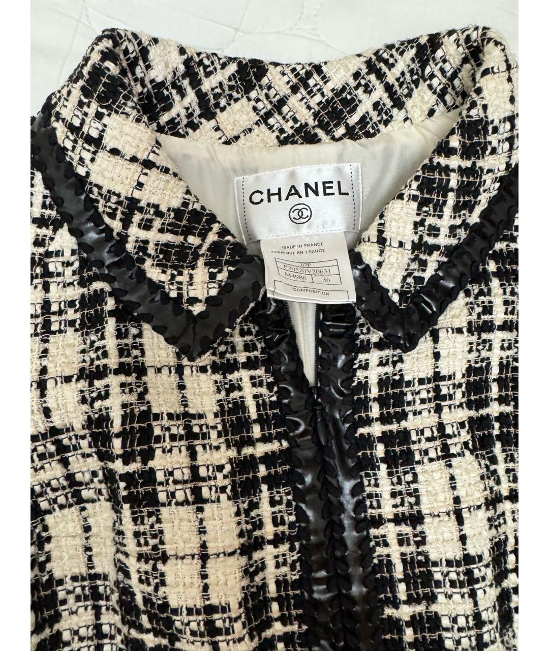 CHANEL Мульти твидовое коктейльное платье, фото 3