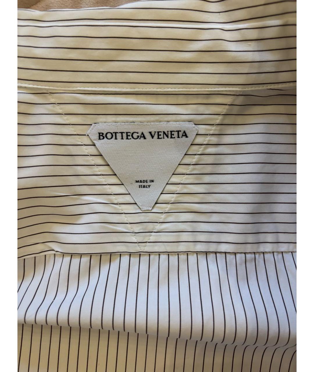 BOTTEGA VENETA Белая хлопковая рубашка, фото 3