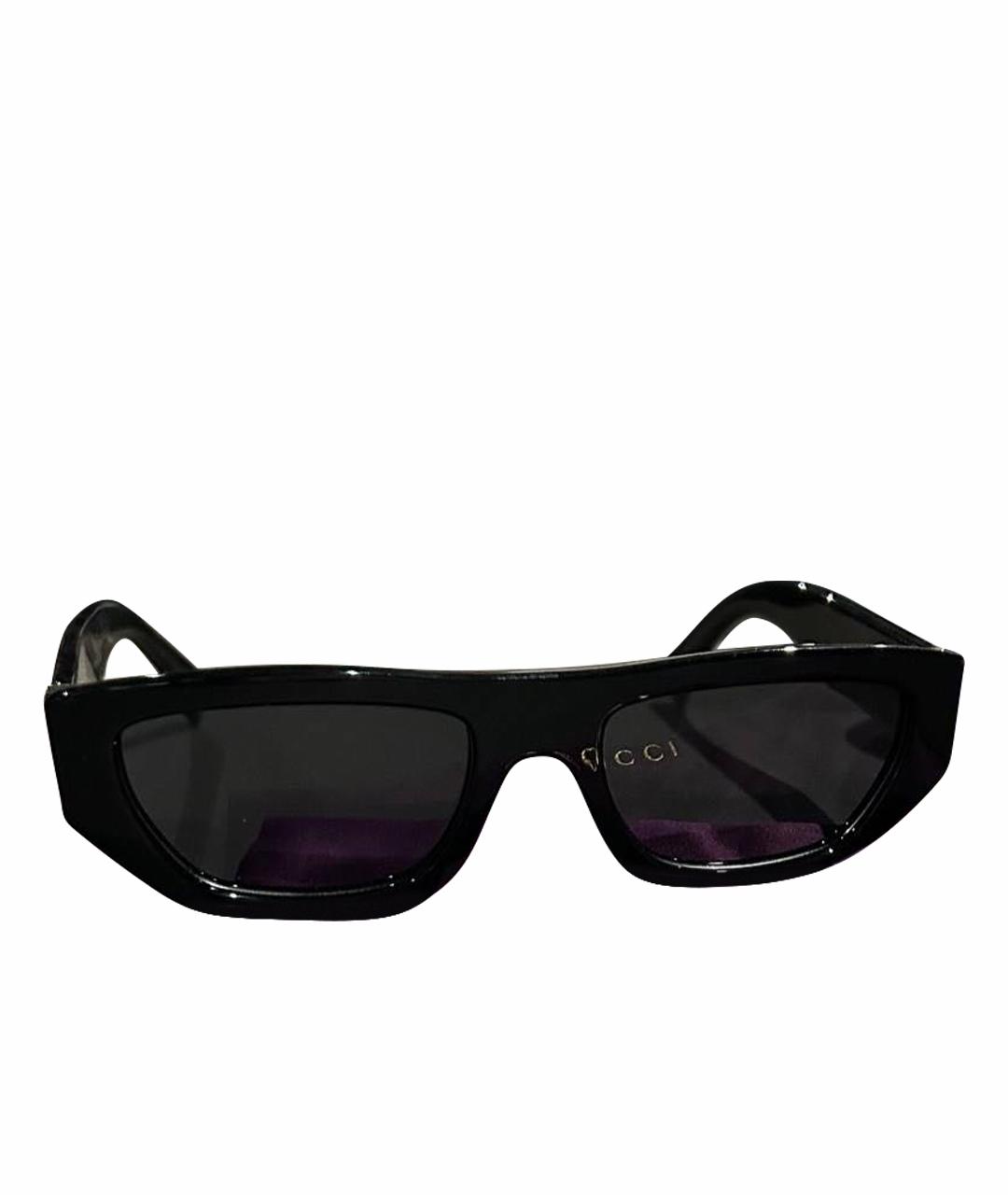 GUCCI Черные пластиковые солнцезащитные очки, фото 1