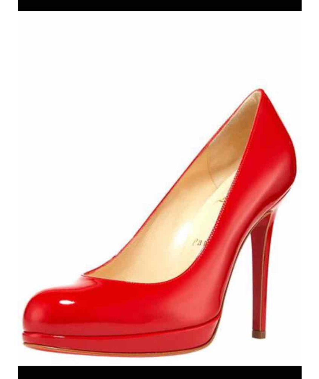 CHRISTIAN LOUBOUTIN Красные туфли из лакированной кожи, фото 2