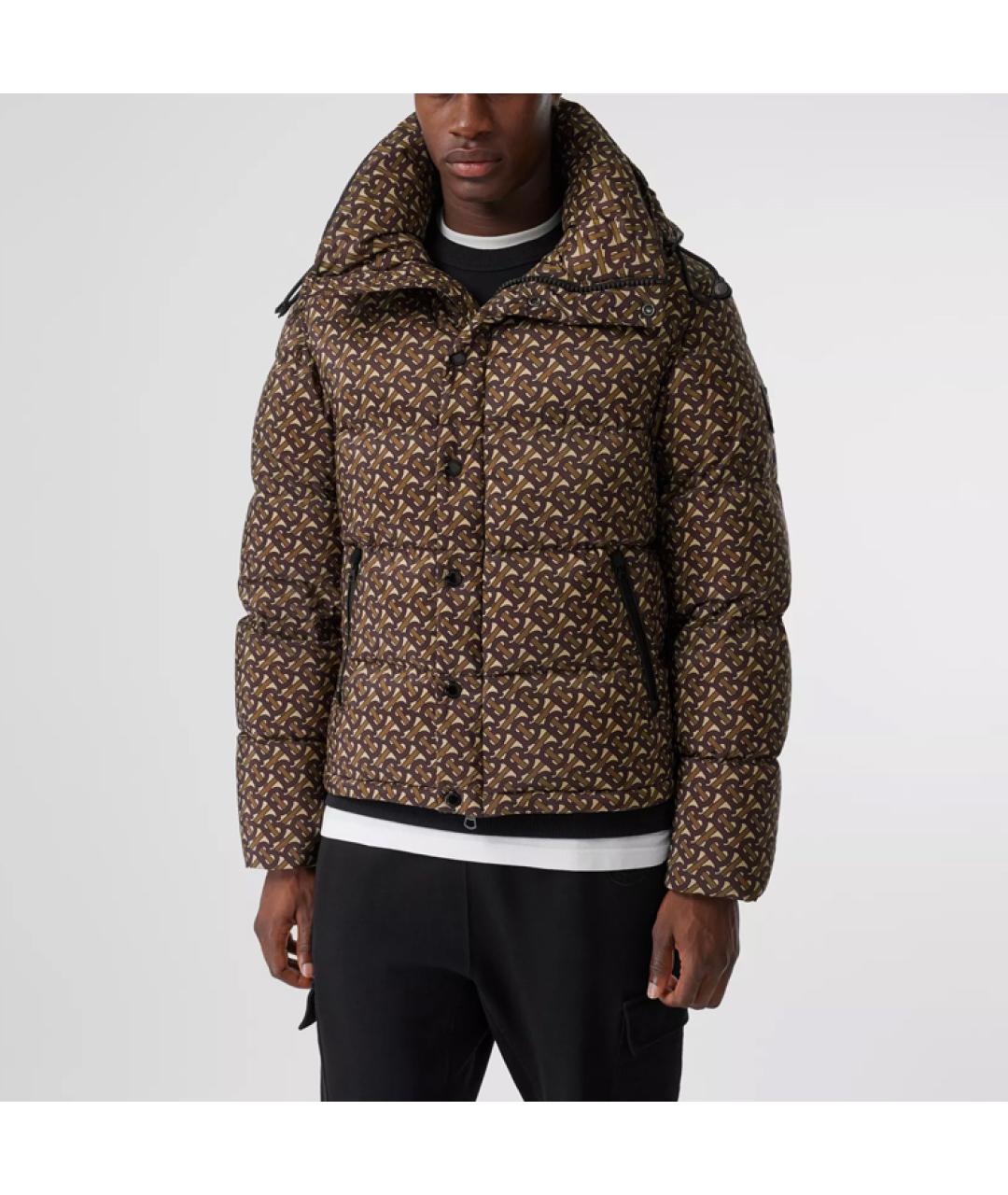 BURBERRY Коричневый пуховик, фото 3