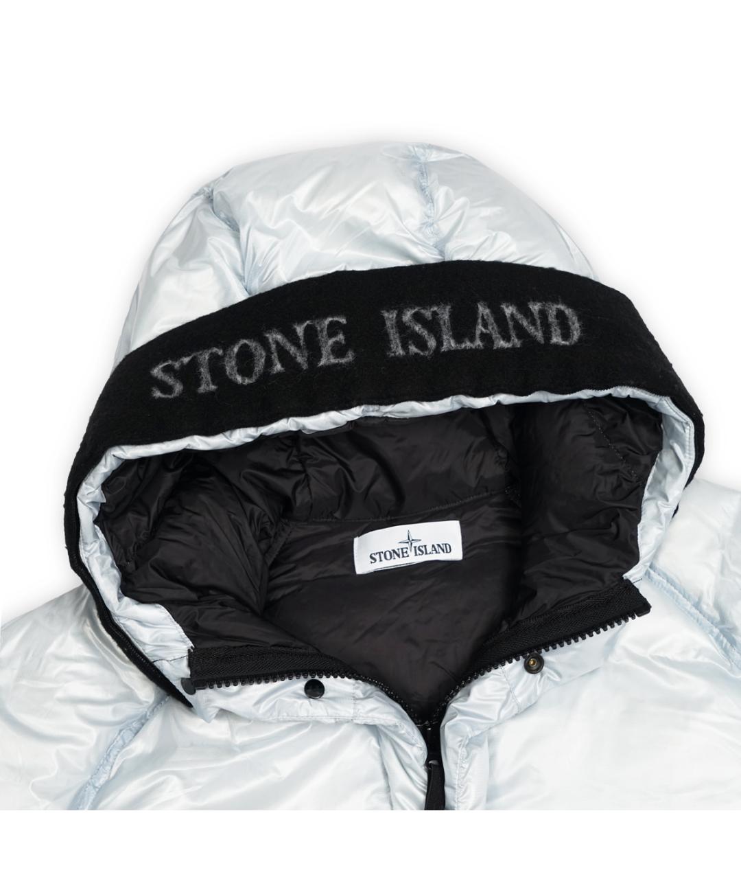 STONE ISLAND Голубая полиамидовая парка, фото 2