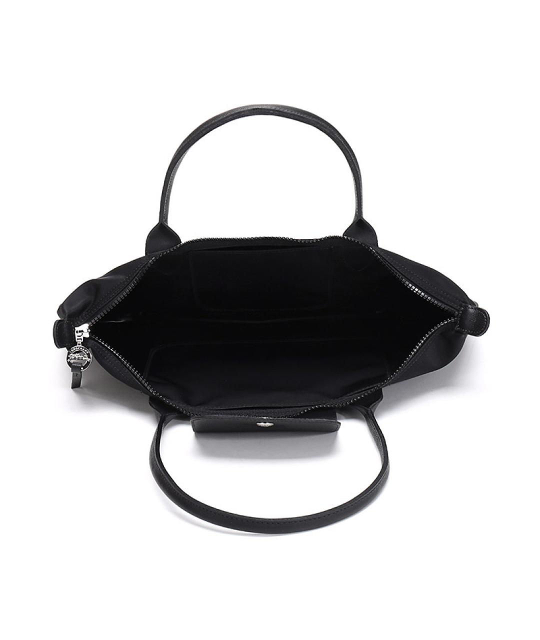 LONGCHAMP Черная тканевая сумка через плечо, фото 6