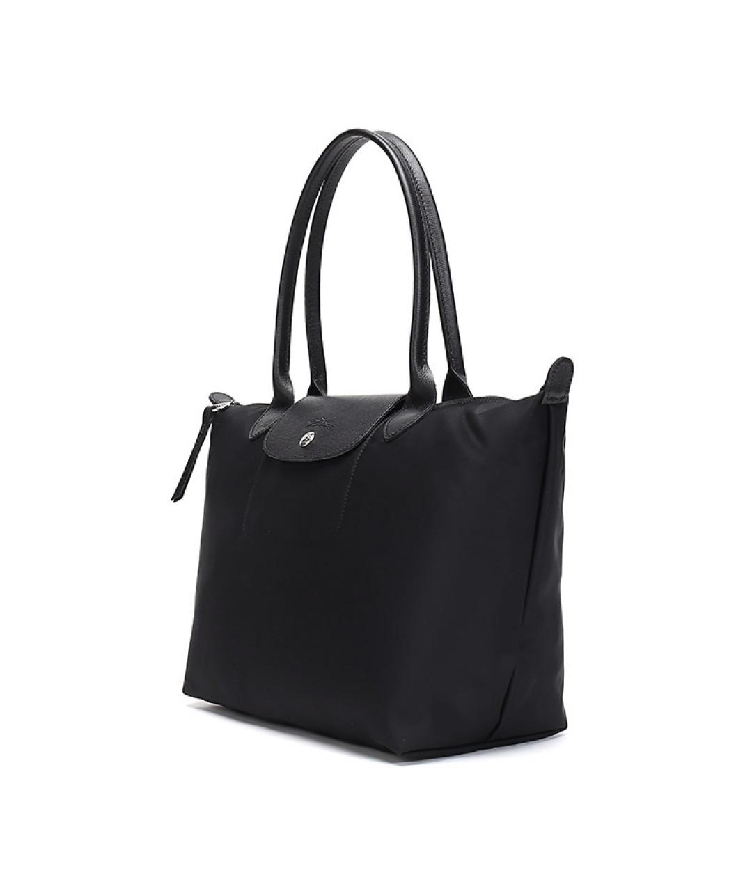 LONGCHAMP Черная тканевая сумка через плечо, фото 2