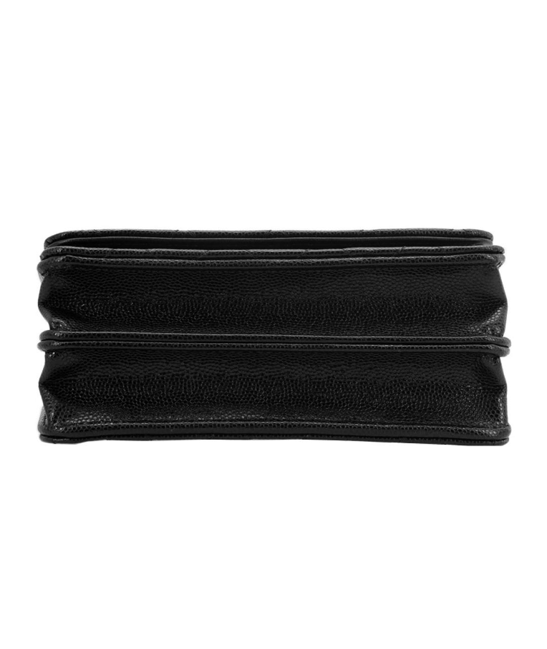 CHANEL Черная кожаная сумка через плечо, фото 4