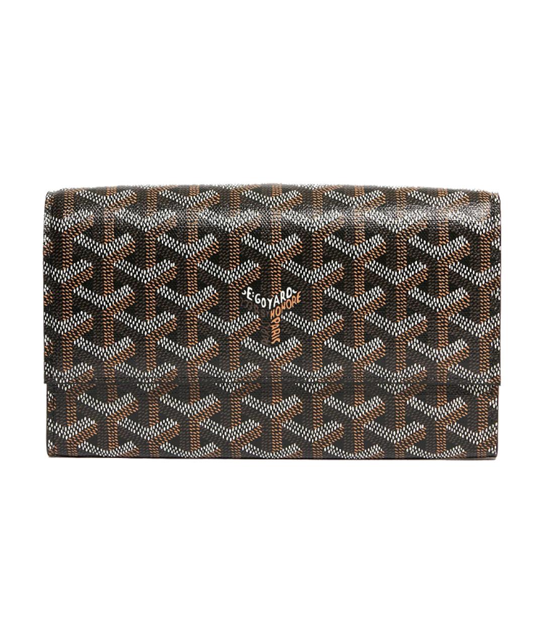 GOYARD Черный кожаный кошелек, фото 2