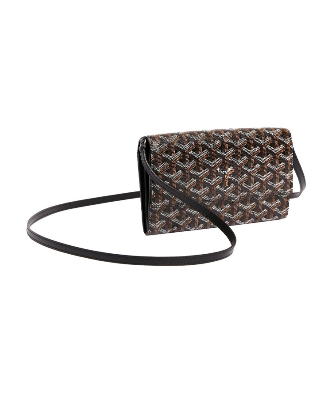 GOYARD Черный кожаный кошелек, фото 1