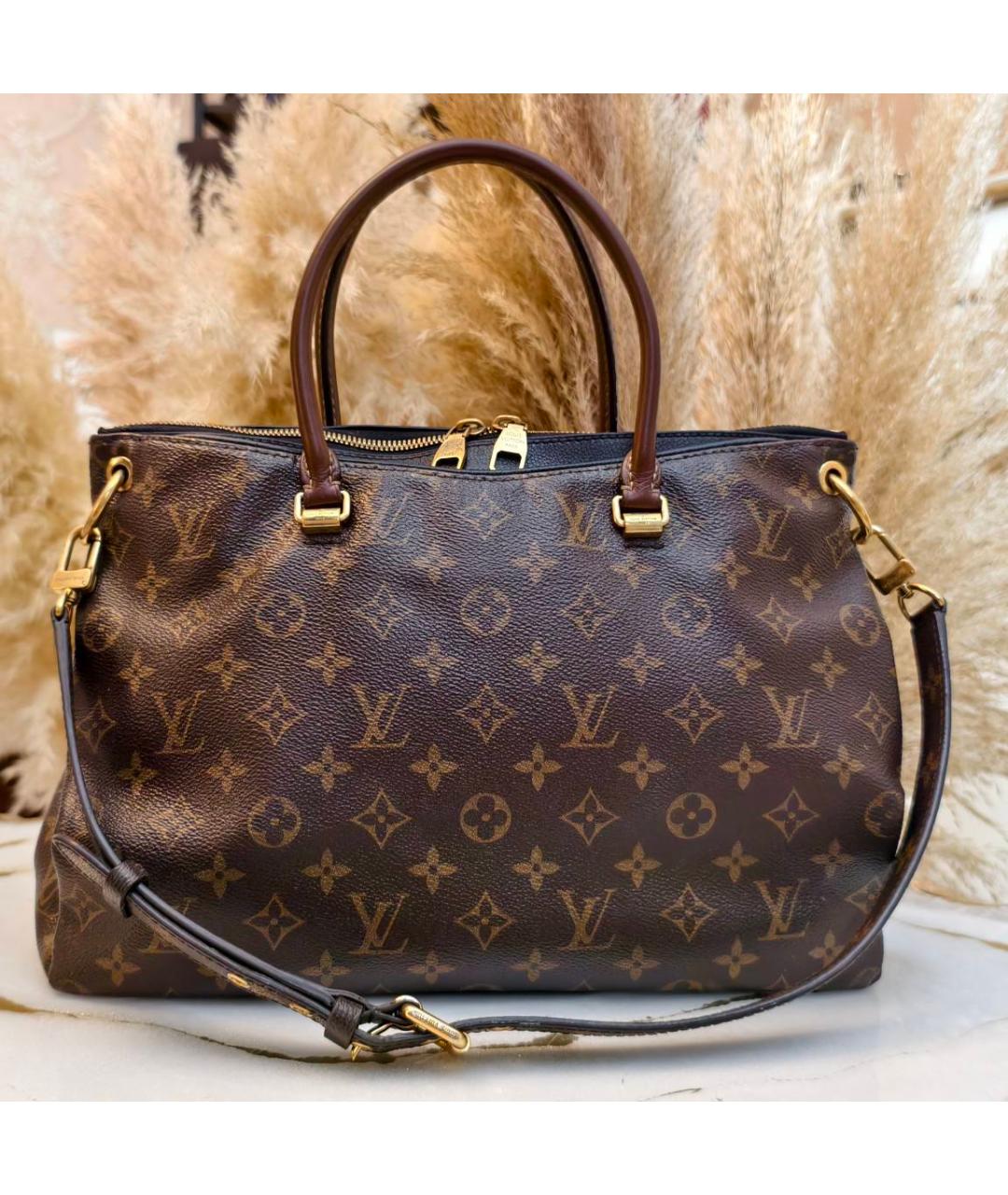 LOUIS VUITTON Коричневая сумка с короткими ручками, фото 9