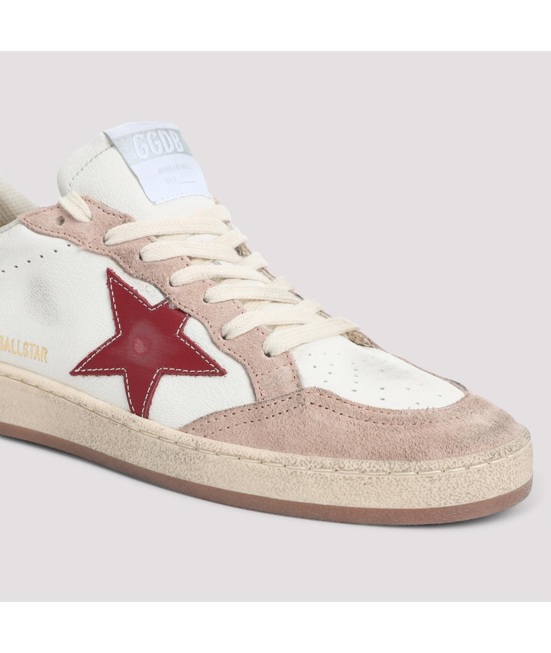 GOLDEN GOOSE DELUXE BRAND Белые кожаные кроссовки, фото 4