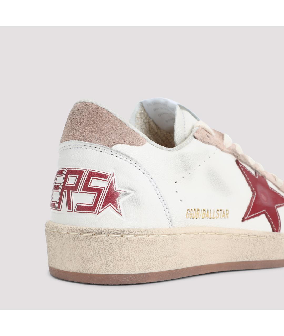 GOLDEN GOOSE DELUXE BRAND Белые кожаные кроссовки, фото 5