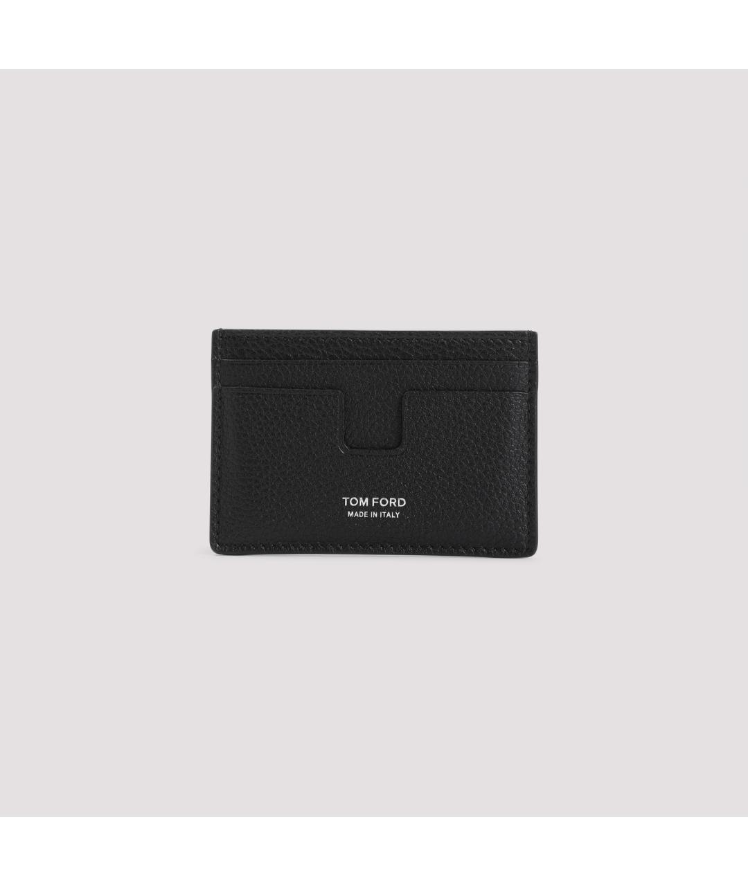 TOM FORD Черный кожаный кошелек, фото 2